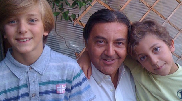 con i miei figli Ludovico e Damiano (Roma. 2010)