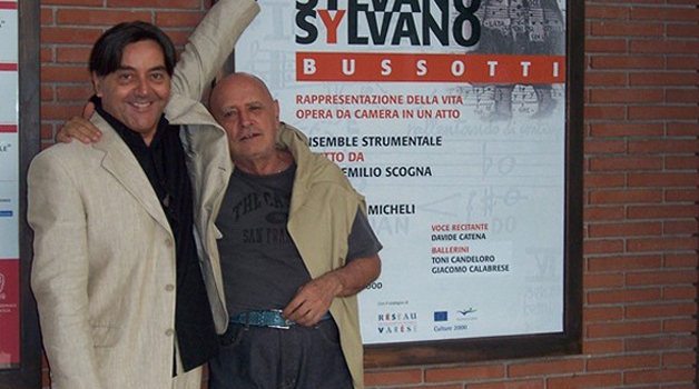 con Sylvano Bussotti (Parco della Musica Roma, 2007)