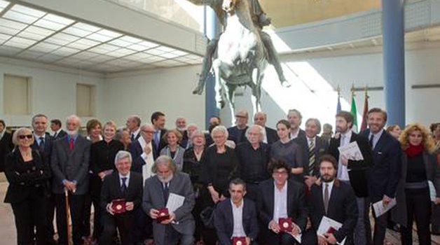 foto di gruppo al Premio De Sica 2013