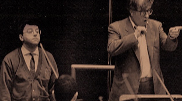 con Luciano Berio (Roma Auditorium della Conciliazione, 1990)